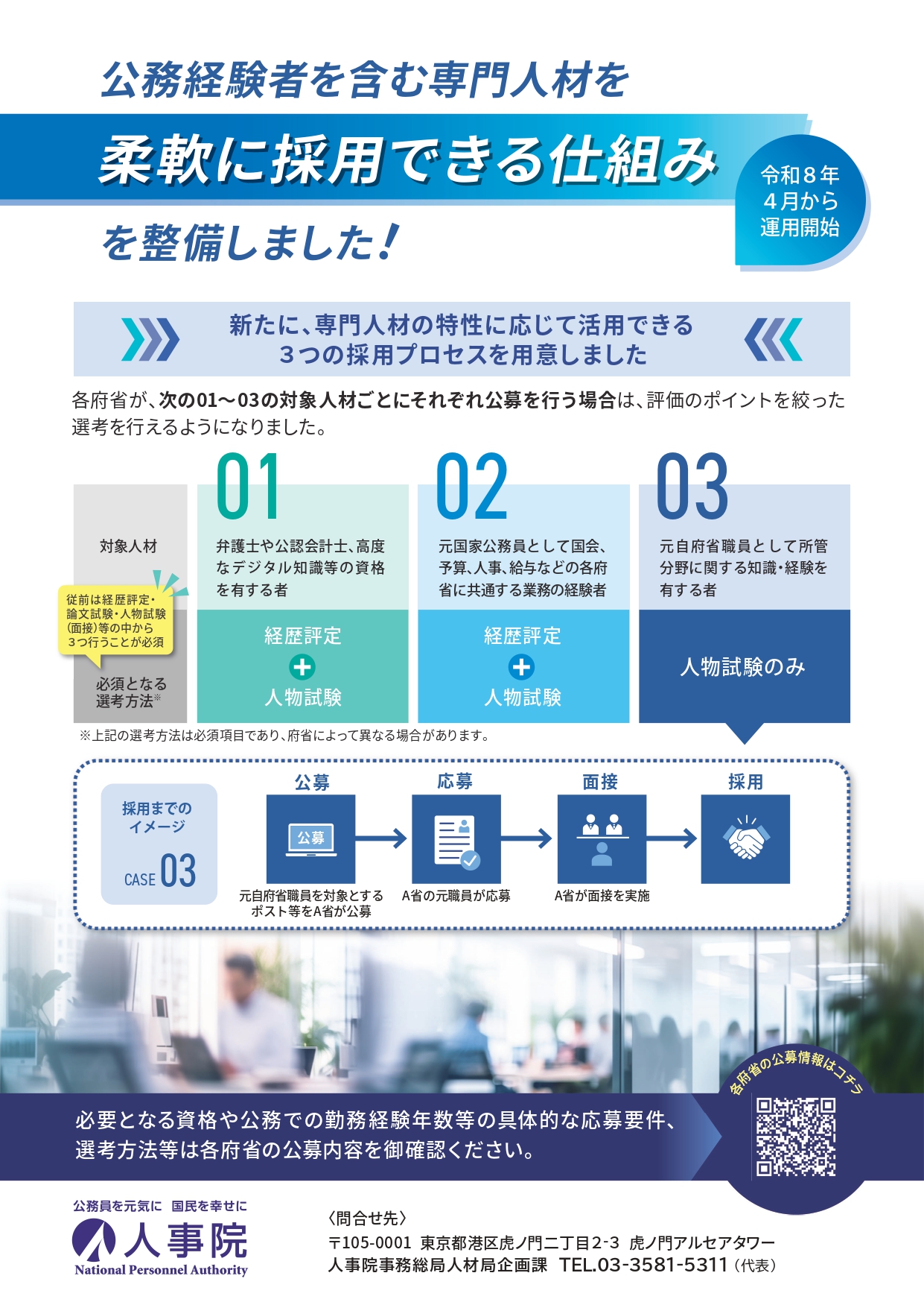 社会人の皆さんへ（中途採用に関する情報）｜国家公務員試験採用情報NAVI