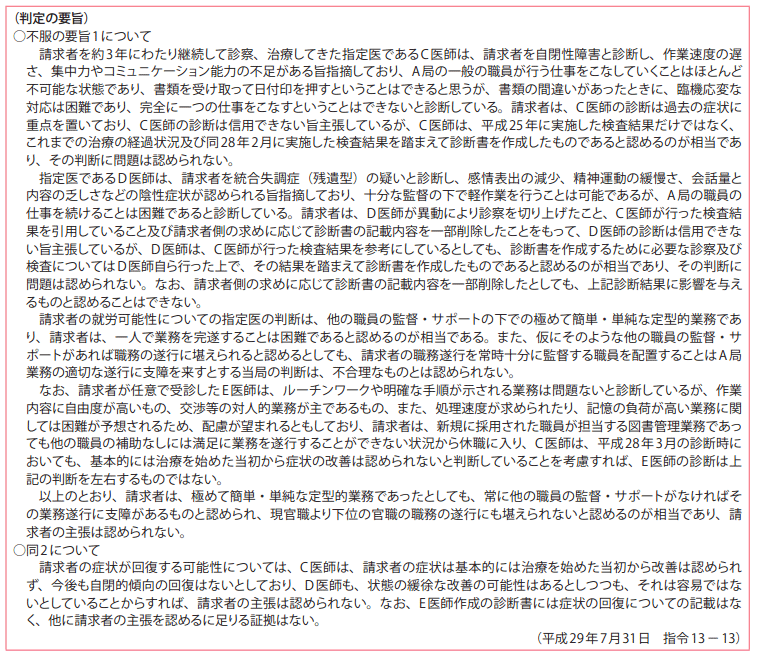 資料7－1　不利益処分審査請求事案関係　1処理状況3