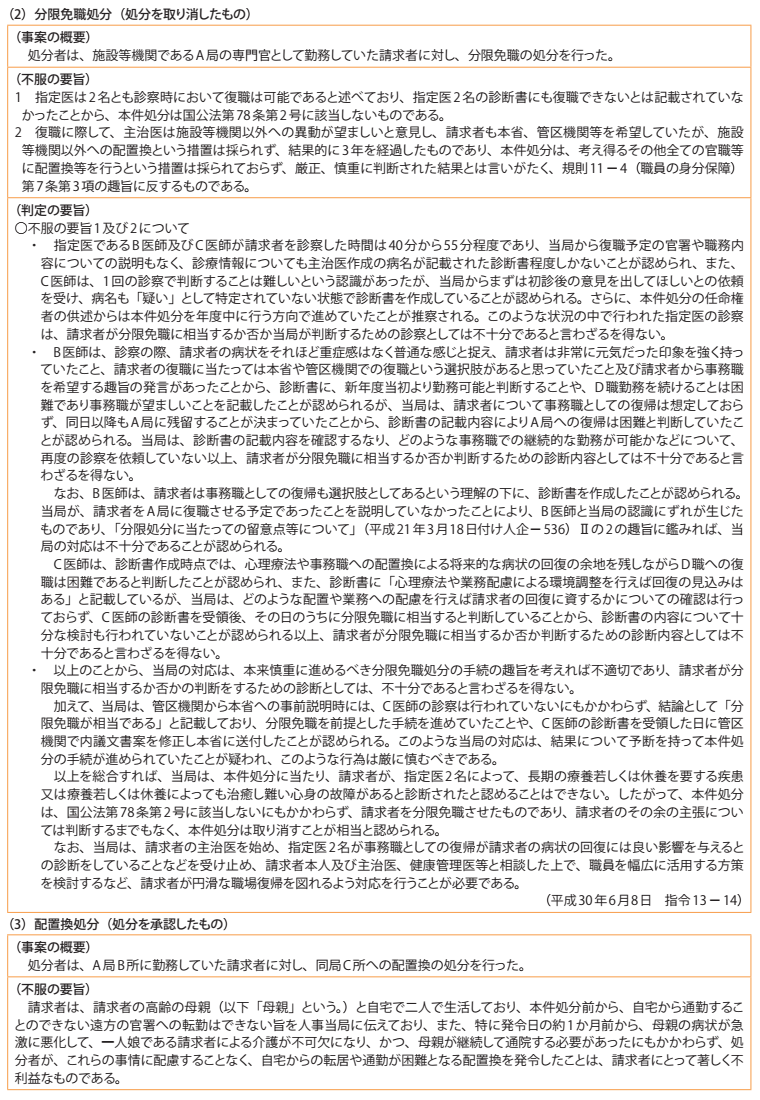 資料7－1　不利益処分審査請求事案関係 2