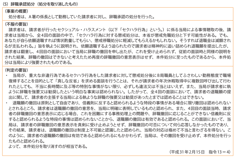 資料7－1　不利益処分審査請求事案関係 4