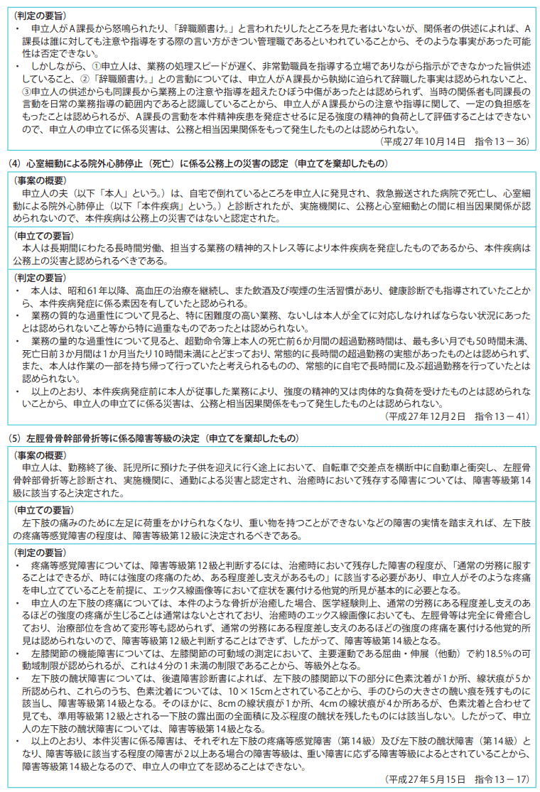 資料7-3　災害補償審査等申立事案関係c