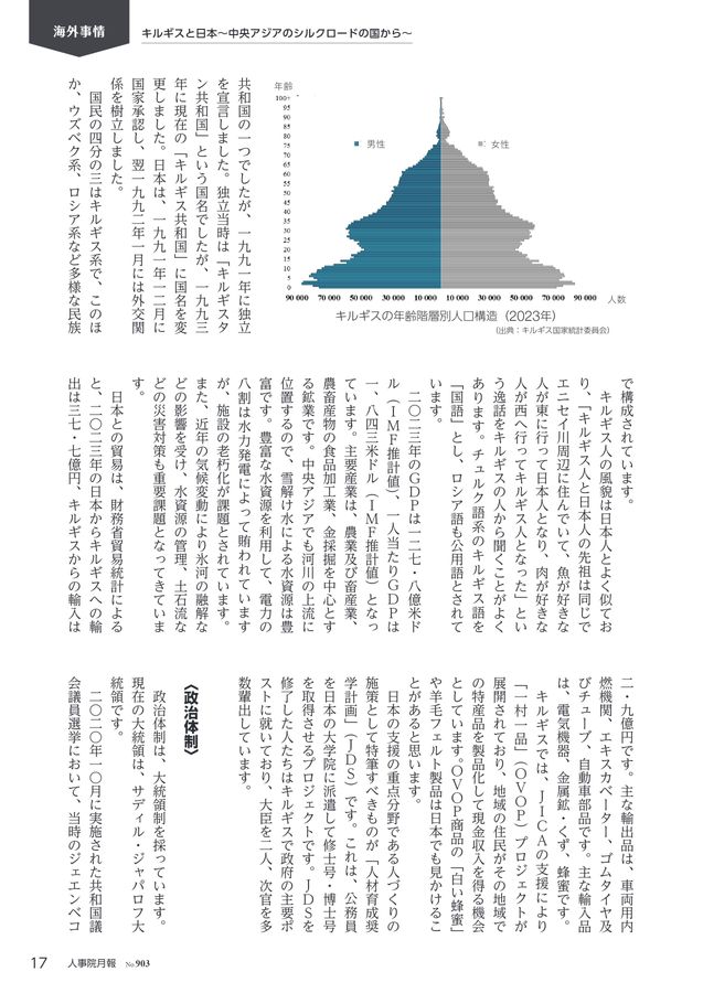 人事行政三十年の歩み　人事院 人事院月報 2024年11月号 No.903